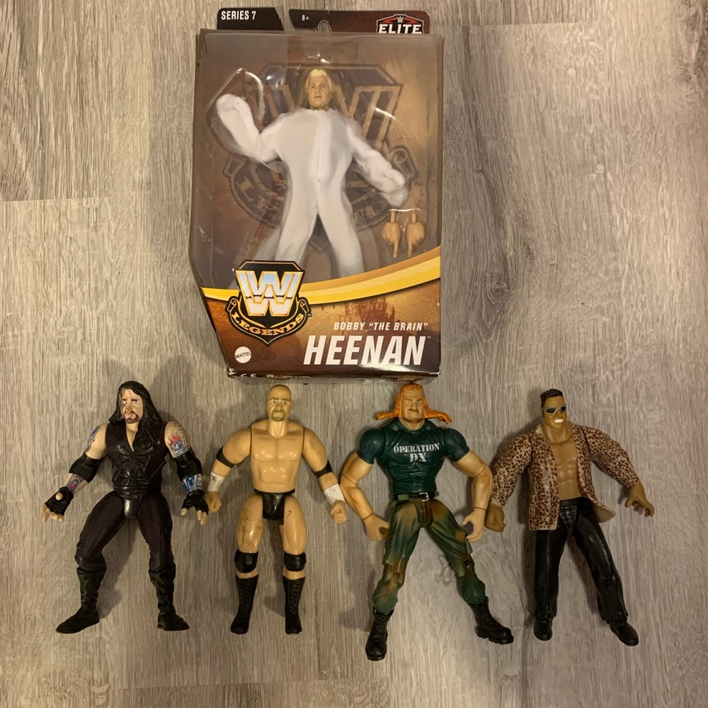 WWE WWF ACTION FIGURE LOT WITH Sealed Bobby Heenan
